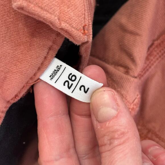 Loft Pants Womens 2 Orange Coral Velvet Soft Academia Career Office Quiet Luxury - Picture 9 of 10